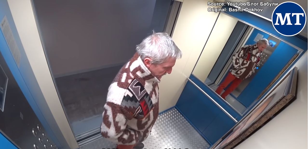 VIDEO. Cum reacționează rușii când văd tabloul lui Putin în lift