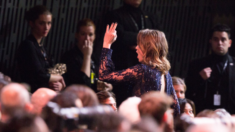 Actress Adele Haenel leaves the ceremony after Roman Polanski was awarded Best Director at the 45th Annual Cesar Film Awards ceremony held at the Salle Pleyel in Paris, France on February 28, 2020. Haenel has been an active voice in the #MeToo movement which, as she outlined in a recent New York Times interview, she believes has failed in France. That claim appeared to resonate at the Césars  Frances equivalent to the Academy Awards  when Polanski, a convicted sex offender, won the top directing prize. In fall 2018, Haenel spoke about her own experience with sexual harassment while working with The Devils director Christophe Ruggia. Haenel was up for Best Actress at the French awards this year, but lost to Anaïs Demoustier for Alice and the Mayor., Image: 501842662, License: Rights-managed, Restrictions: , Model Release: no, Credit line: Berzane Nasser/ABACA / Abaca Press / Profimedia
