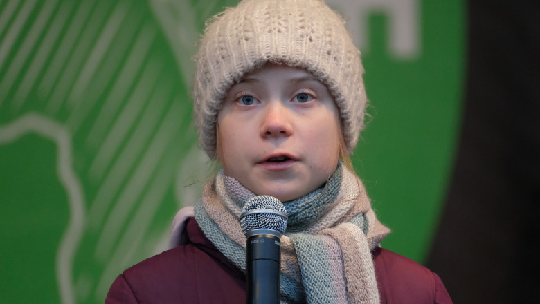 Greta Thunberg Attends Climate Protest In Hamburg