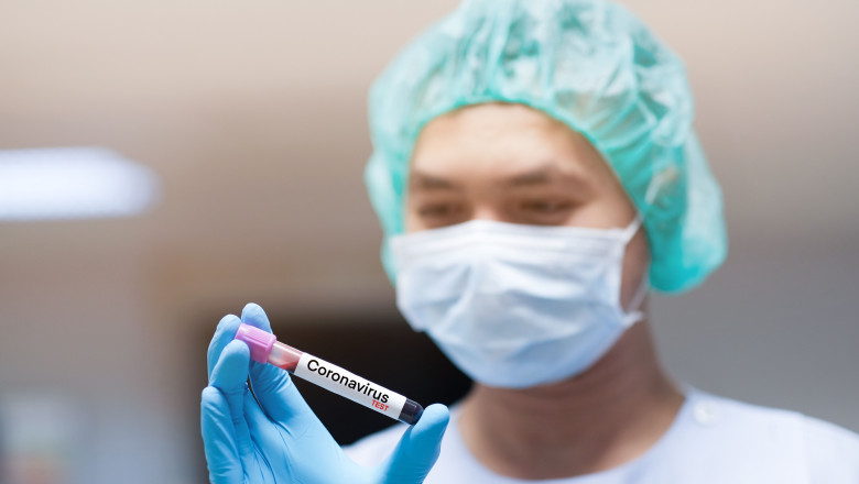 coronavirus test laborator eprubetă