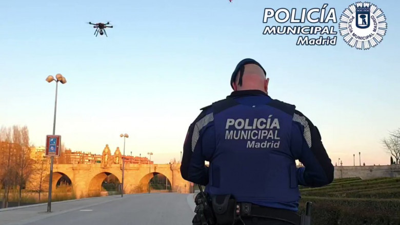 drone spania politie