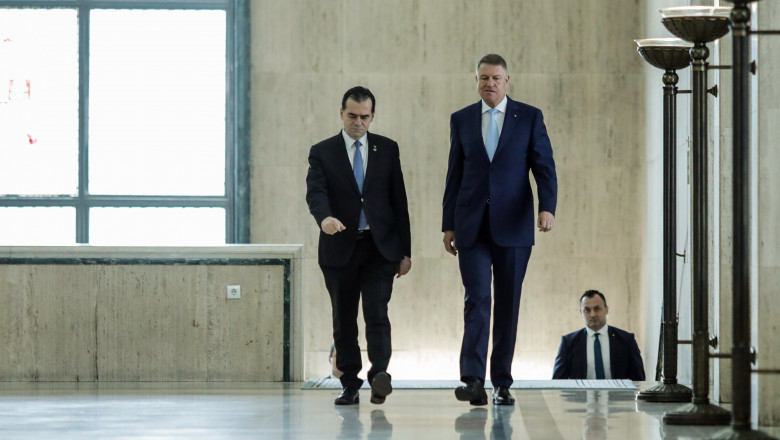Președintele Klaus Iohannis și premierul Ludovic Orban