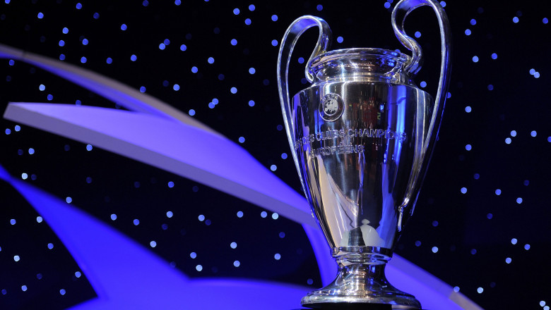 MONTE CARLO, MONACO - AUGUST 28: A general view of the UEFA Champions League trophy at the UEFA Champions League Draw for the 2008/2009 season at the Grimaldi Center on August 28, 2008 in Monte Carlo, Monaco. (Photo by Denis Doyle/Getty Images)
