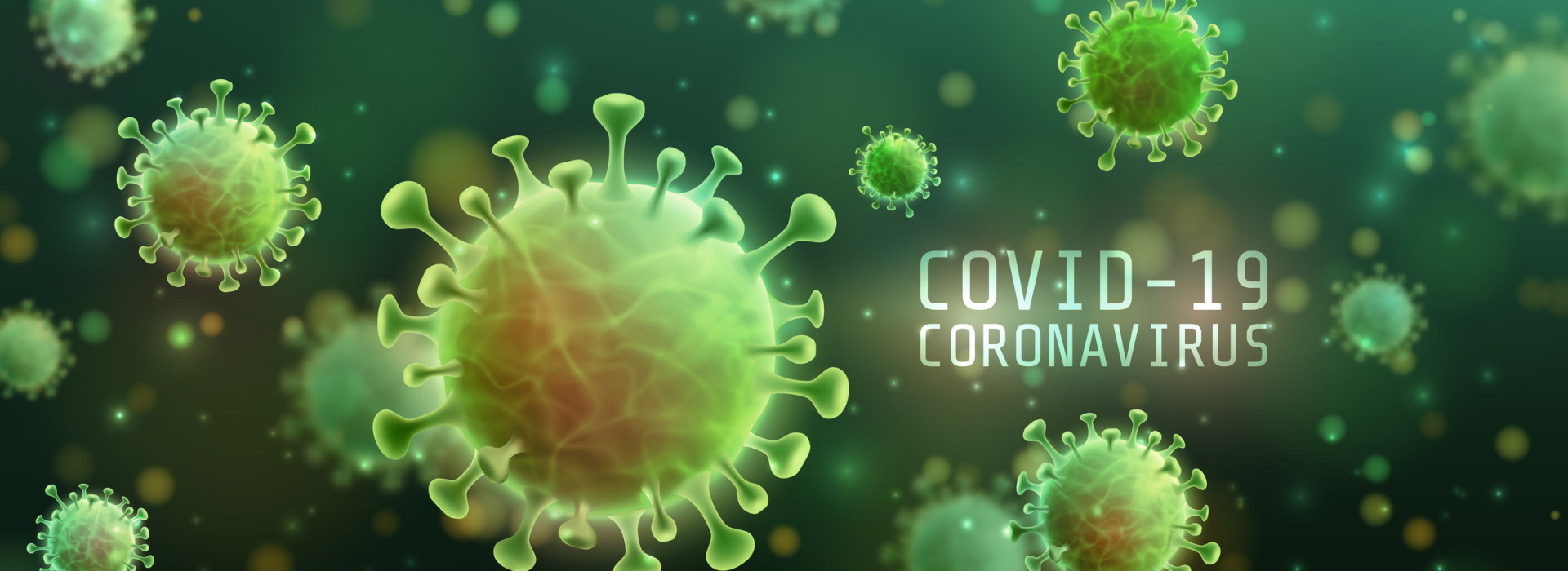Vector of Coronavirus 2019-nCoV and Virus background with disease cells. COVID-19 Corona virus outbreaking and Pandemic medical health risk concept. Vector illustration eps 10