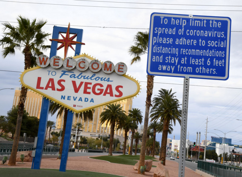 cazinouri închise în Las Vegas, din cauza pandemiei de Covid-19