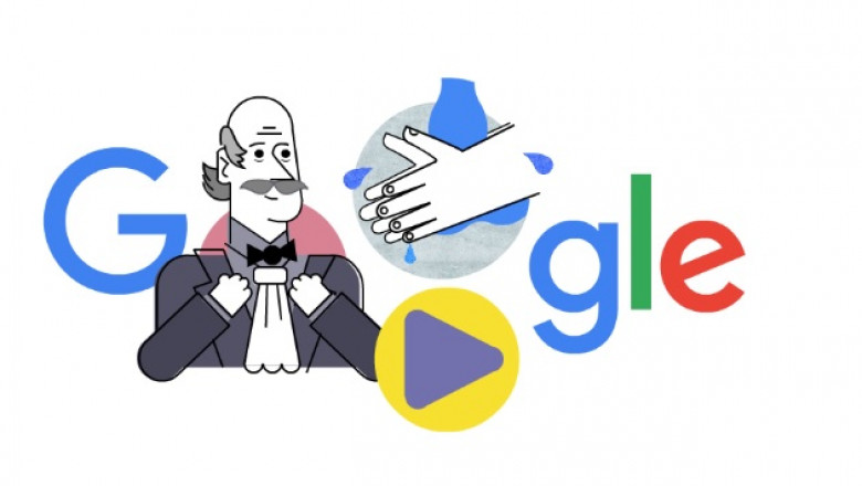 Google doodle dedicat, în plină pandemie de coronavirus, medicului Ignaz Semmelweis