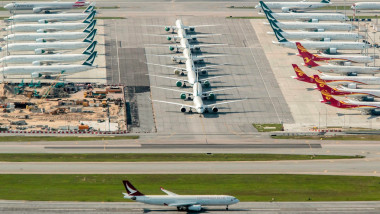 Hong Kong International Airport under Corvid-19 outbreak, Hong Kong, China - 12 Apr 2020