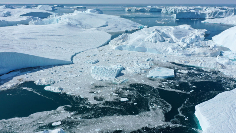 Gheață topită în Groenlanda