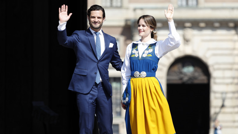Prințul Carl Phillip al Suediei și Prințesa Sofia la ceremonia de ziua națională a regatului din iunie 2019