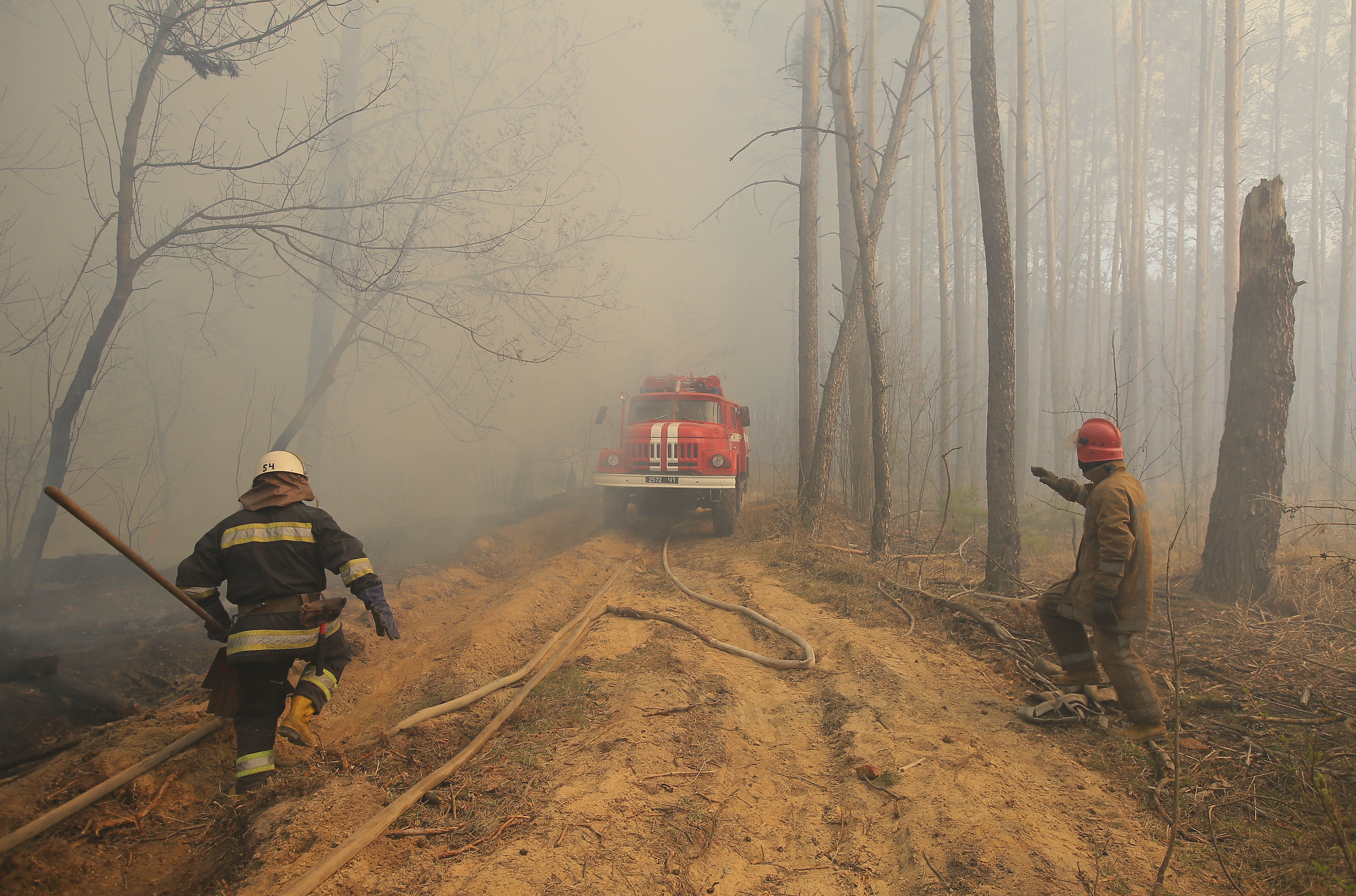 Incendiile de pădure la Cernobîl continuă de mai mult de o săptămână