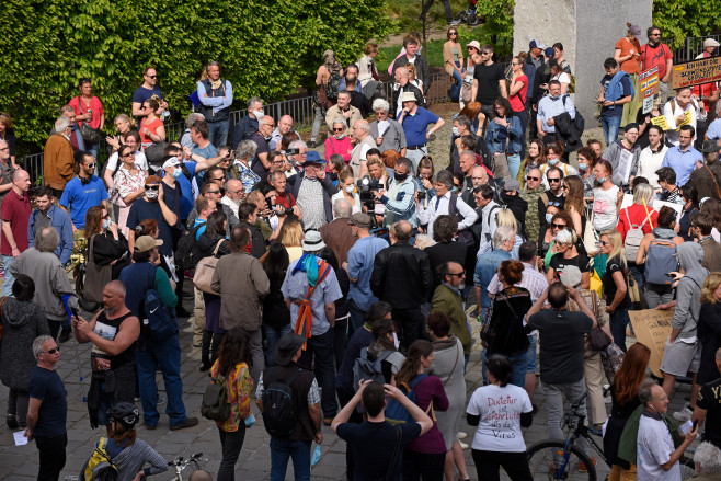 Protesters Demand End To Coronavirus Lockdown Measures