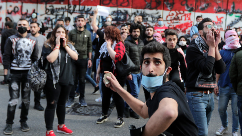 proteste violente liban