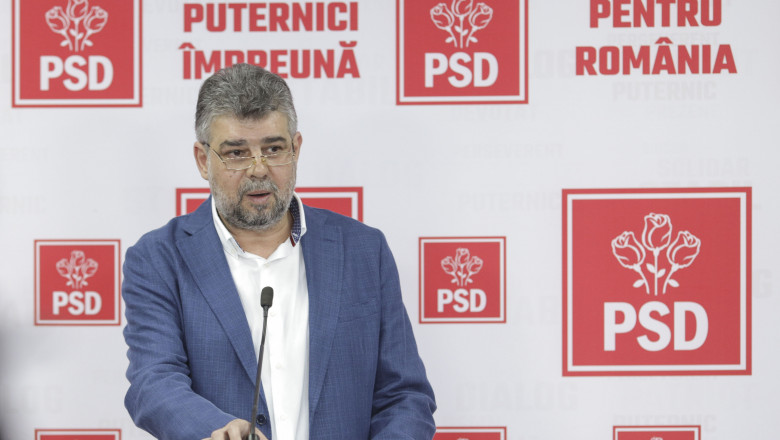 Președintele PSD, Marcel Ciolacu.