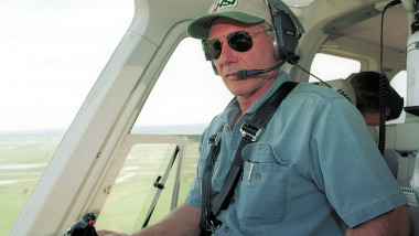 391827 01: (U.S. Tabs Out) Actor Harrison Ford Flies His Helicopter July 10, 2001 Near Jackson, Wy. Ford Located And Rescued Missing 13-Year-Old Boy Scout Cody Clawson. (Photo By Getty Images)