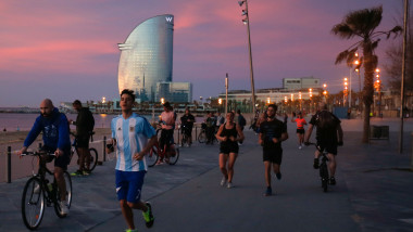 profimedia-spania barcelona alergare alergatori jogging