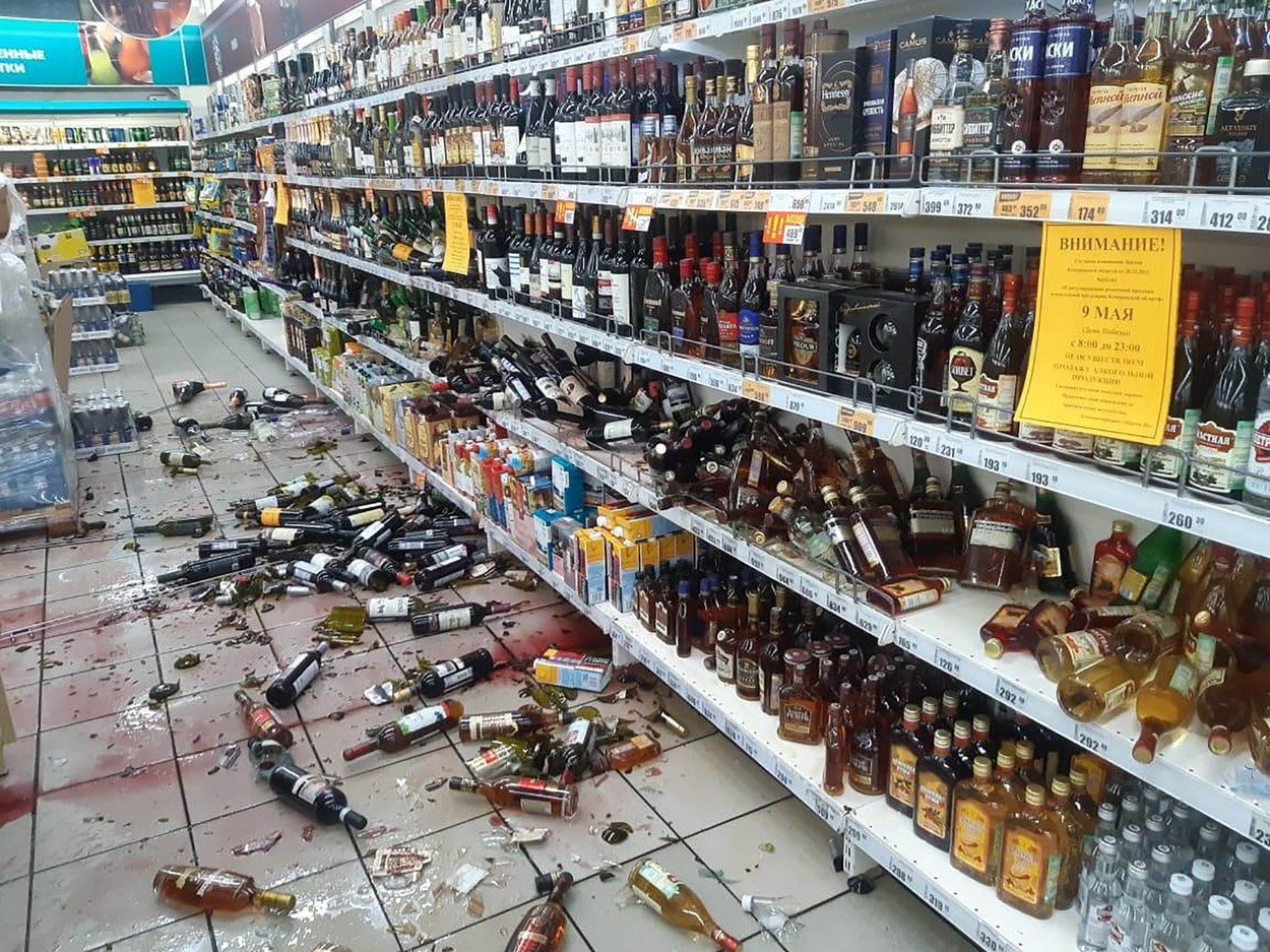 River of wine and vodka as furious shelf-stacker, 37, takes revenge on supermarket for being fired during lockdown