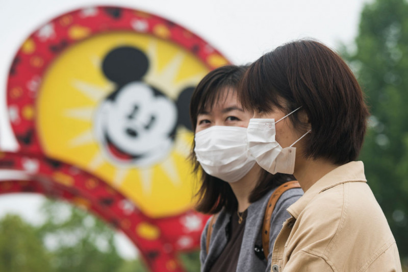 Disneyland Imposes Social Distancing Measures In Shanghai Amid The Coronavirus Pandemic