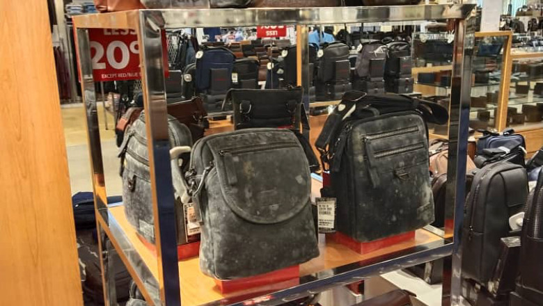 Shopping mall has deep clean after leather goods were covered in