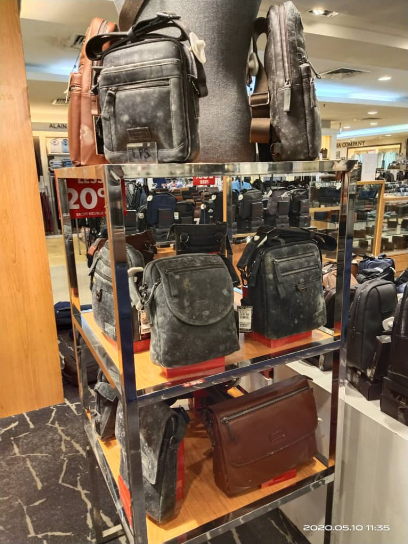 Shopping mall has deep clean after leather goods were covered in