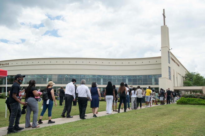 George Floyd Memorial Service In Houston
