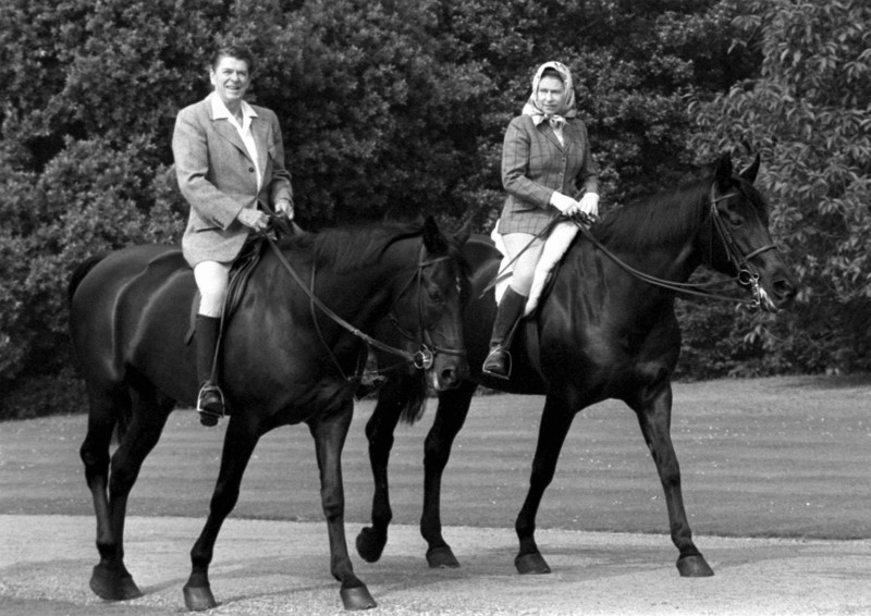 Queen Elizabeth II riding