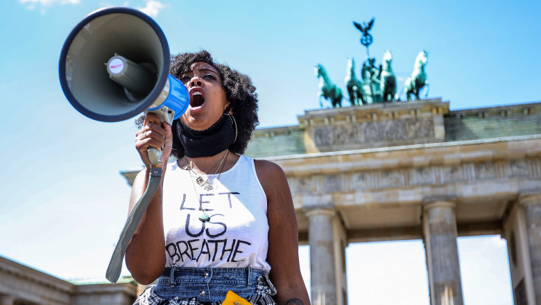 Black Lives Matter Protest: commemorating George Floyd in Berlin