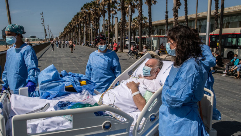 Barcelona Hospital Takes Recovering Coronavirus Patients To The Seaside