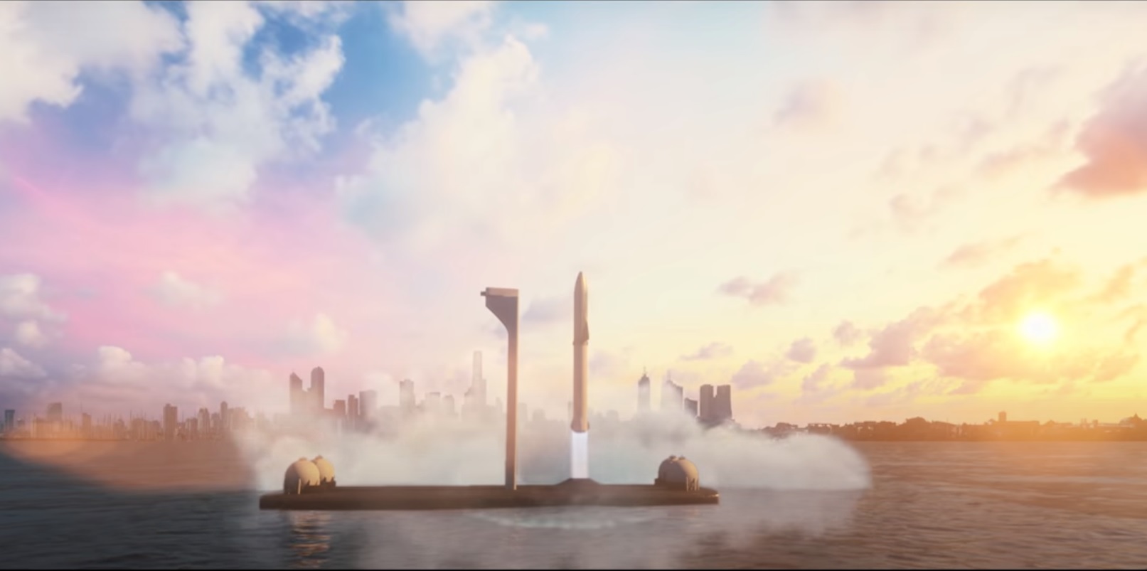 SpaceX construieste aeroporturi plutitoare pentru transporturi hipersonice pe Pamant dar si pentru viitoarele misiuni pe Marte