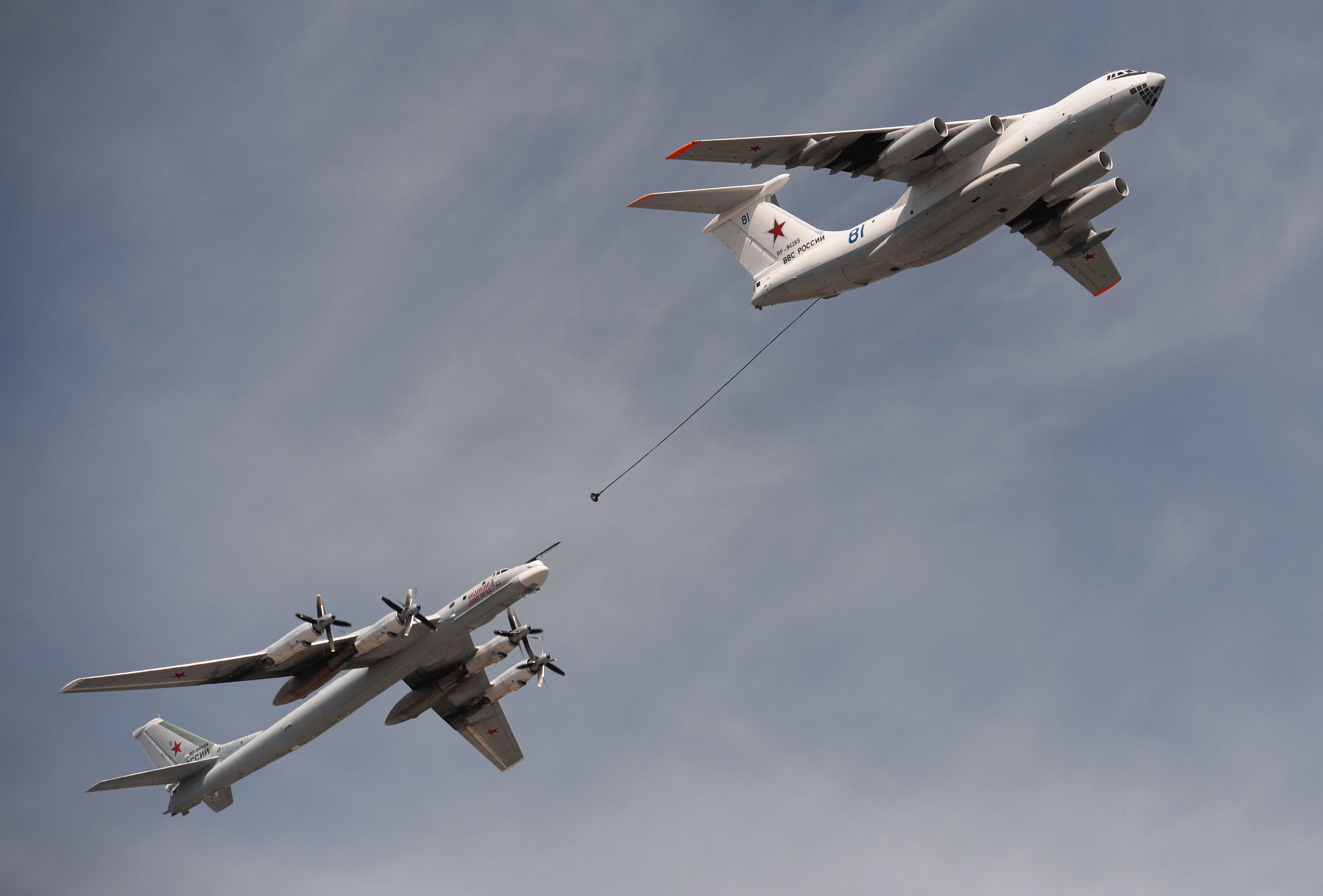 Bombardiere strategice ruse interceptate de avioane militare NATO, deasupra Mării Nordului