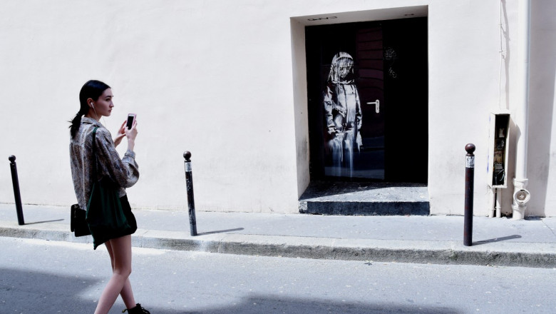 Lucrarea atribuita lui Banksy a fost regasita in Italia