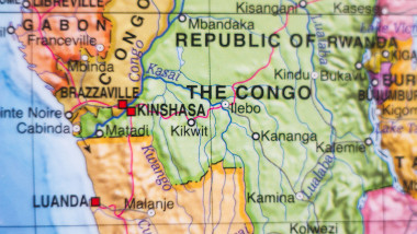 Republica Democrată Congo pe hartă.