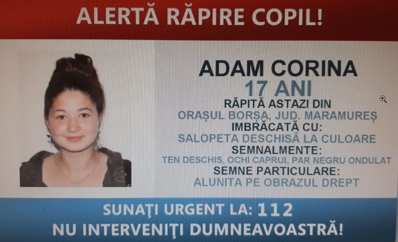 A fost găsită fata dispărută din Borșa, care a pus pe jar întreaga Poliție