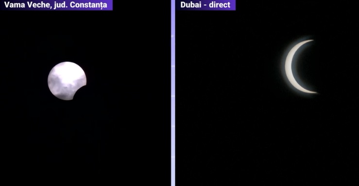 Eclipsa parțială de soare 2020. Cel mai bine în România s-a putut vedea de la Vama Veche