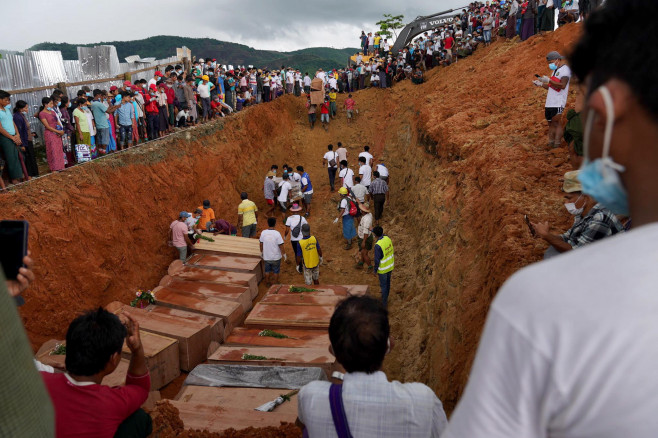 At least 162 people killed in massive landslide at jade mine in northern Myanmar