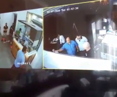 Imagini de pe camerele de supraveghere cu scandalul provocat de cei 2 deputați. După ce le-au văzut, polițiștii i-au amendat din nou
