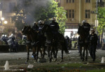 Protesters storm the Parliament in Belgrade