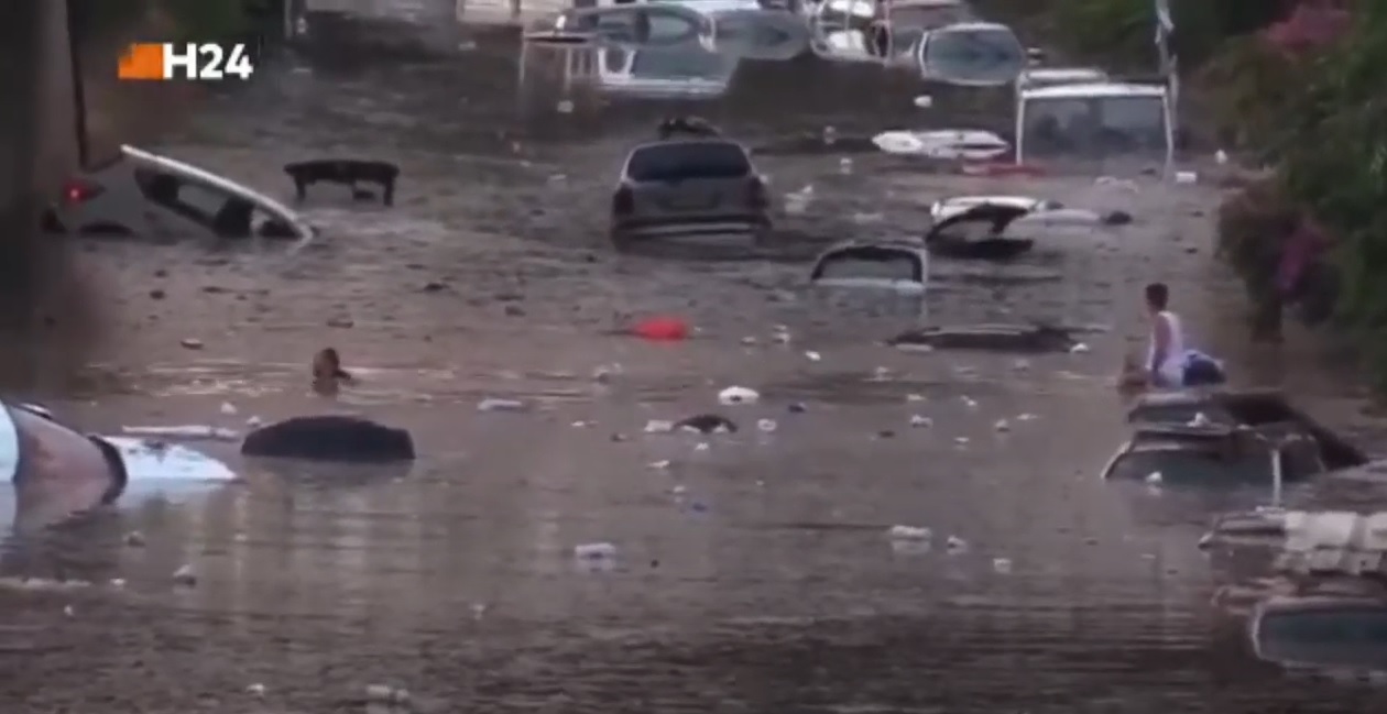 Imagini dramatice în Palermo, după cea mai puternică ploaie din istoria oraşului. Cel puțin două persoane au murit