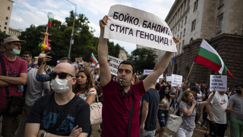 Аnti-government protest in in Sofia