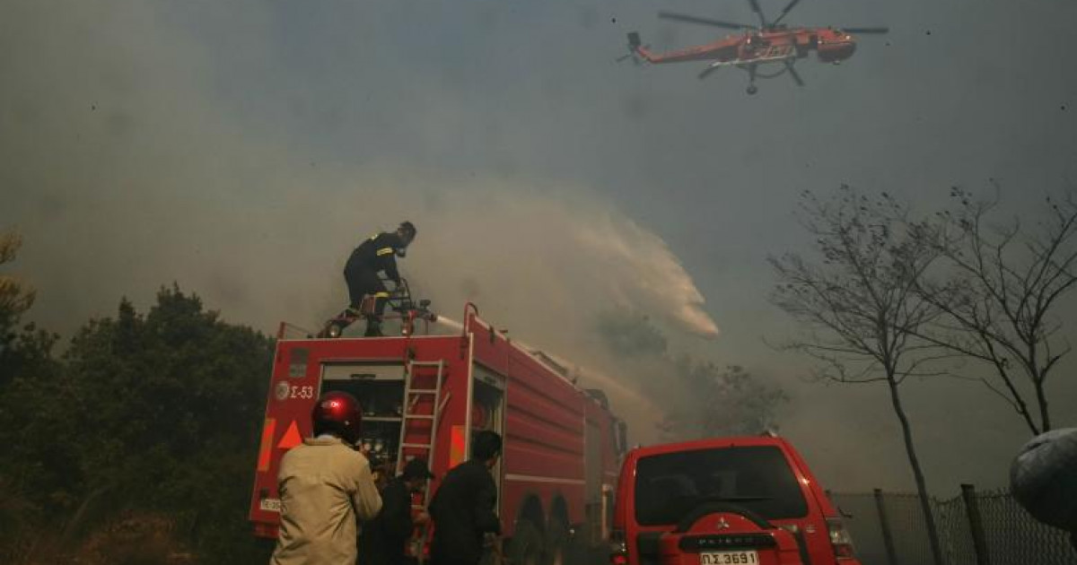 Ταξιδιωτική προειδοποίηση στην Ελλάδα.  Περιοχές υψηλού κινδύνου πυρκαγιάς