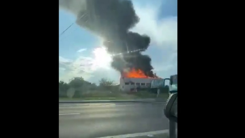 incendiu balotesti in apropiere de DN1
