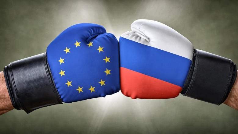 Ilustratie Rusia vs Europa