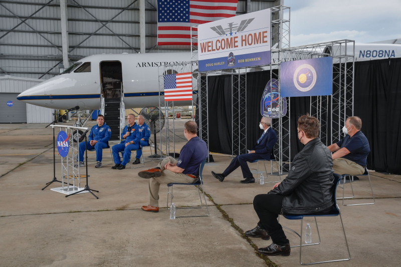 SpaceX Crew Dragon Endeavour Astronauts Return to Houston