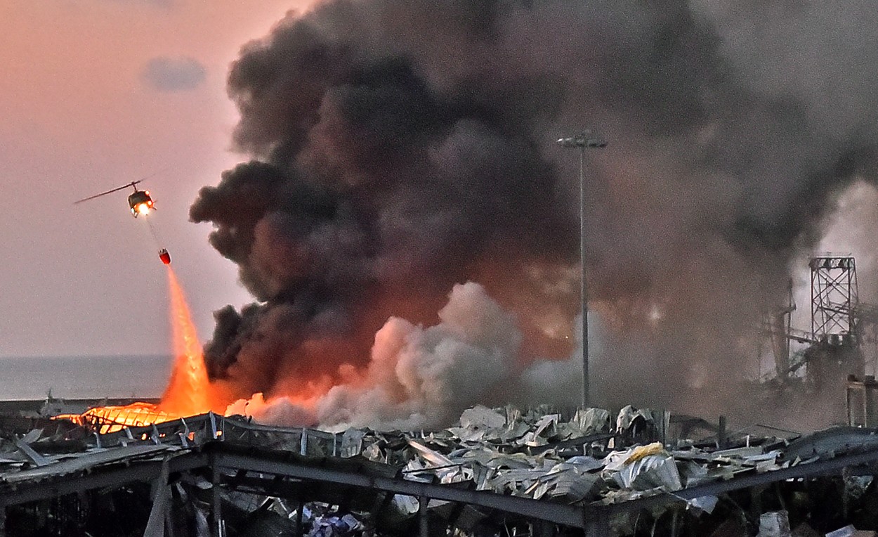 Preşedintele libanez a cerut Rusiei imagini din satelit cu explozia din portul Beirut