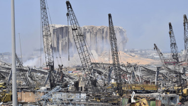 Portul din Beirut, distrus de explozie