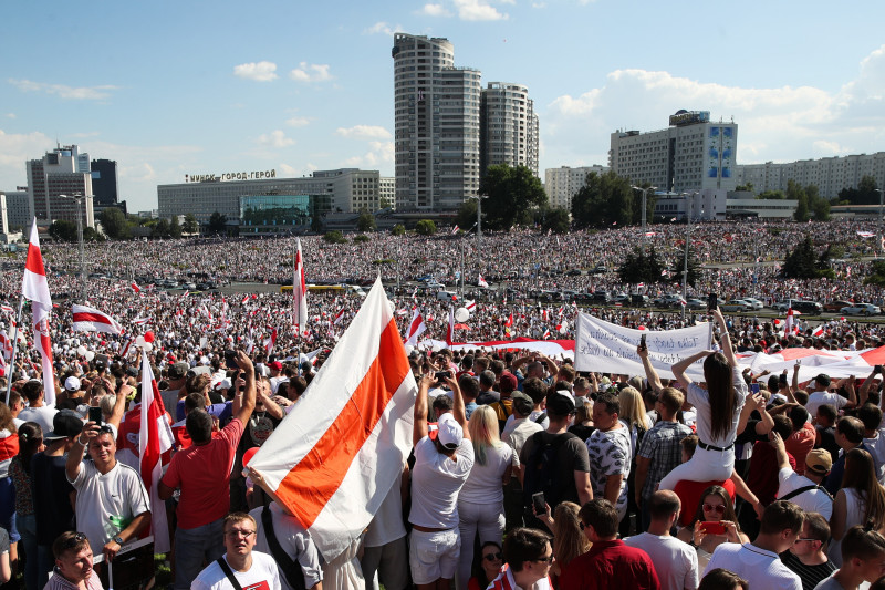 Opposition rally in Minsk, Belarus