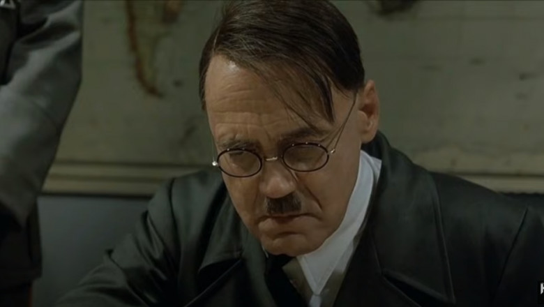 Scena cu Adolf Hitler și generalii din filmul „Downfall”, una dintre cele mai parodiate scene pe internet