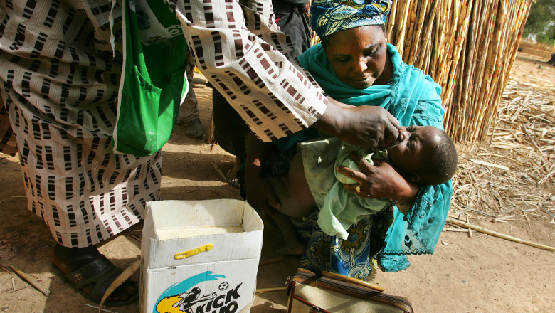 În Africa și în special în Nigeria a fost demarată o amplă campanie de eradicare a poliomielitei. Foto: GettyImages