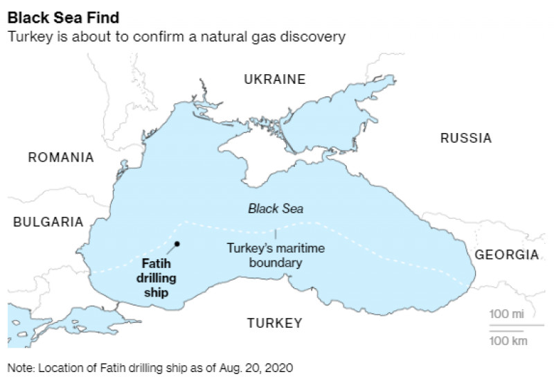 Erdogan a anunțat că Turcia a găsit gaze naturale în Marea Neagră. Turcii  forează aproape de cel mai mare zăcământ al României