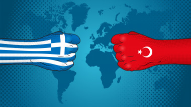 Grafica ce ilustreaza relatiile conflictuale intre Grecia și Turcia