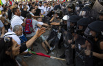 Аn anti-government protest in in Sofia.